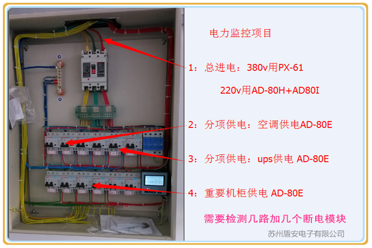 机房卫士AD-80TC55智能电量仪